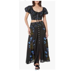 {NWOT} $148 FREE PEOPLE Easy To Love Set in Black Combo